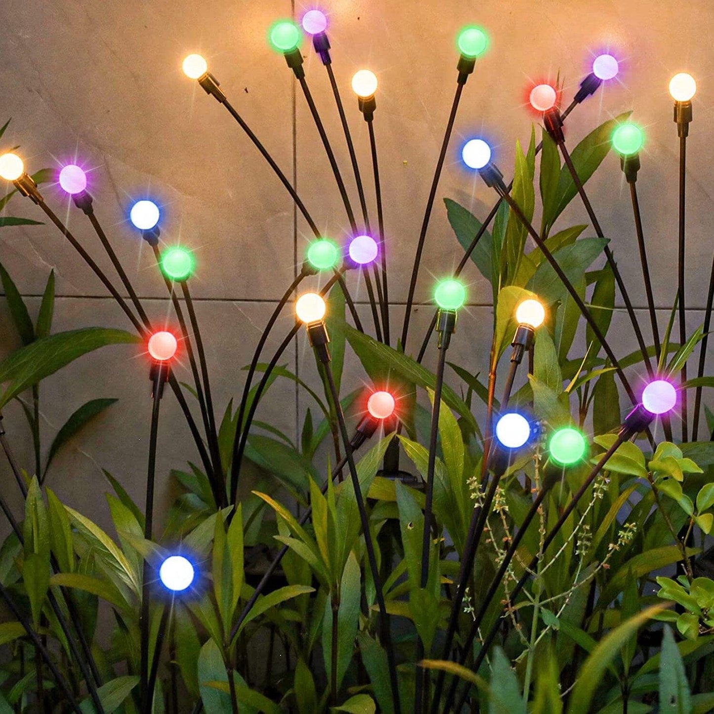 2-Piece: Solar Firefly Lights Swaying Decorative Pathway Lamp __stock:50 refund_fee:1200 show-color-swatches String & Fairy Lights Warranty