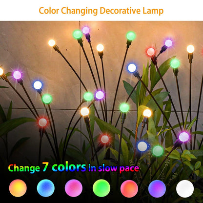 2-Piece: Solar Firefly Lights Swaying Decorative Pathway Lamp __stock:50 refund_fee:1200 show-color-swatches String & Fairy Lights Warranty