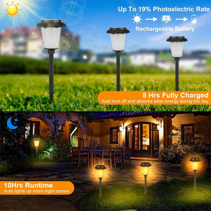 2-Piece: Solar Flame Torch Light Outdoor Lighting refund_fee:1200 Warranty