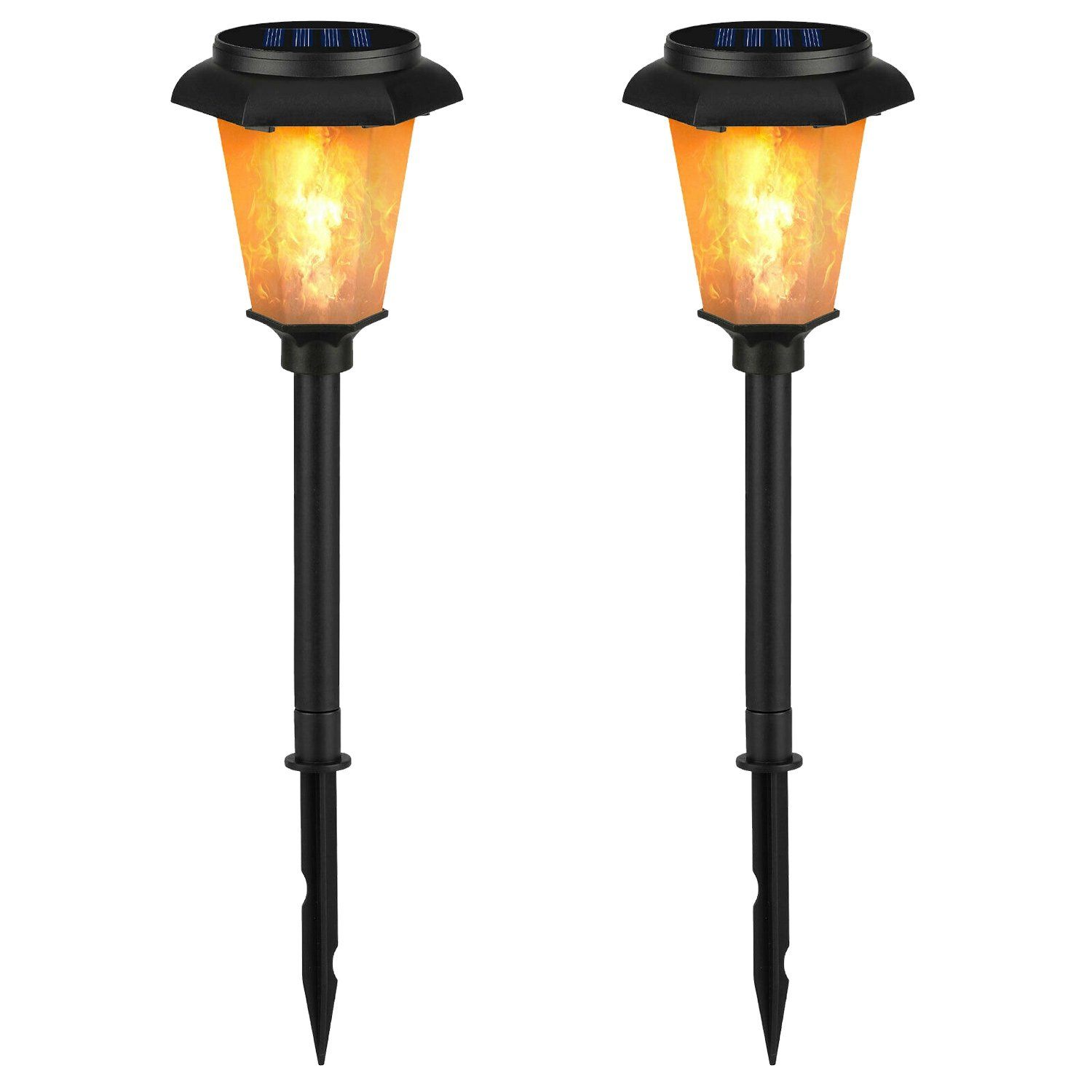 2-Piece: Solar Flame Torch Light Outdoor Lighting refund_fee:1200 Warranty