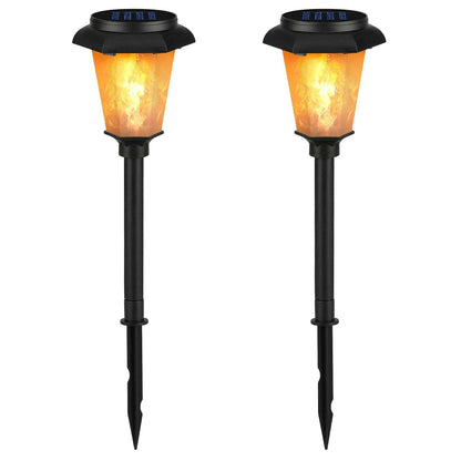 2-Piece: Solar Flame Torch Light Outdoor Lighting refund_fee:1200 Warranty