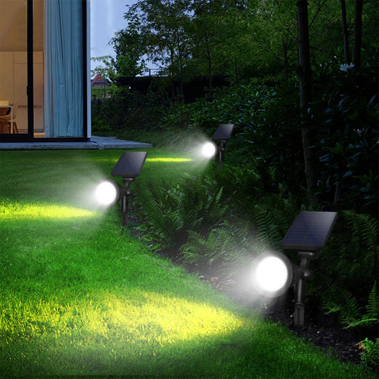 2-Piece: Solar Spotlight Outdoor Dusk Waterproof __stock:150 Outdoor Lighting refund_fee:1200 Warranty