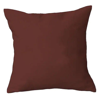 2-Piece: Solid Colored Simple Square Pillowcases Coffee __stock:200 Furniture and Décor refund_fee:800