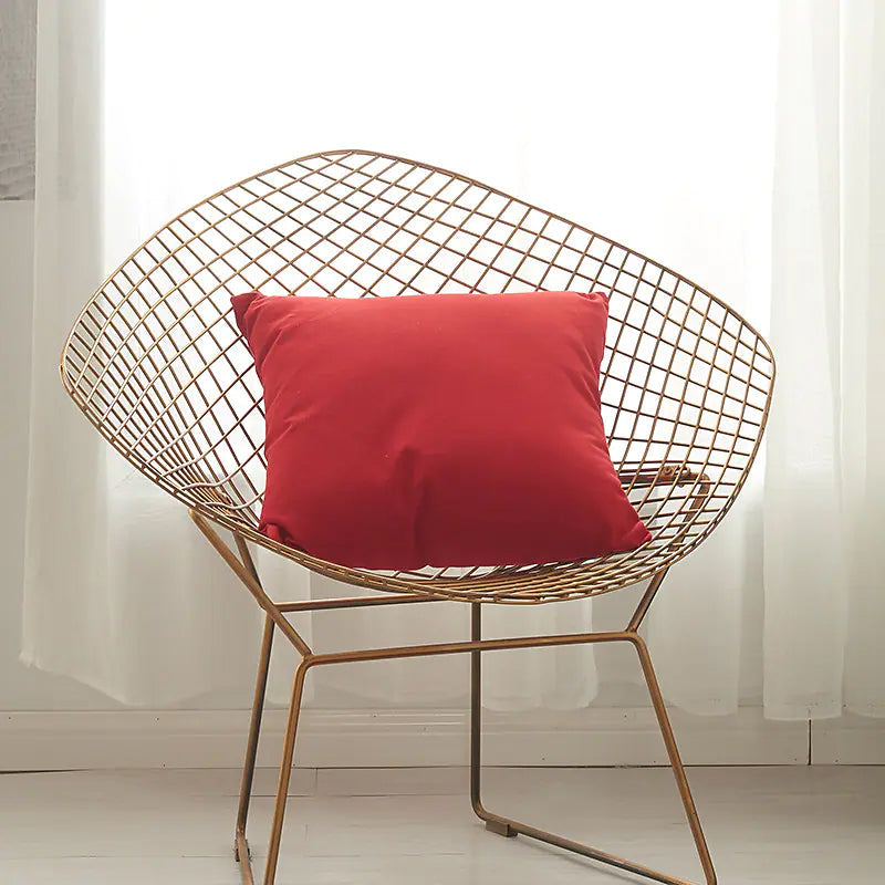 2-Piece: Solid Colored Simple Square Pillowcases __stock:200 Furniture and Décor refund_fee:800