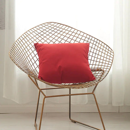 2-Piece: Solid Colored Simple Square Pillowcases __stock:200 Furniture and Décor refund_fee:800