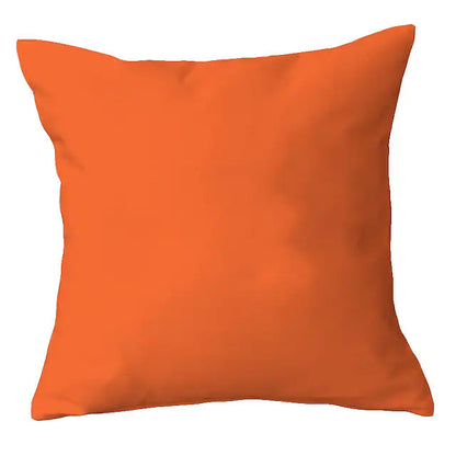 2-Piece: Solid Colored Simple Square Pillowcases Orange __stock:200 Furniture and Décor refund_fee:800