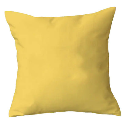 2-Piece: Solid Colored Simple Square Pillowcases Yellow __stock:200 Furniture and Décor refund_fee:800
