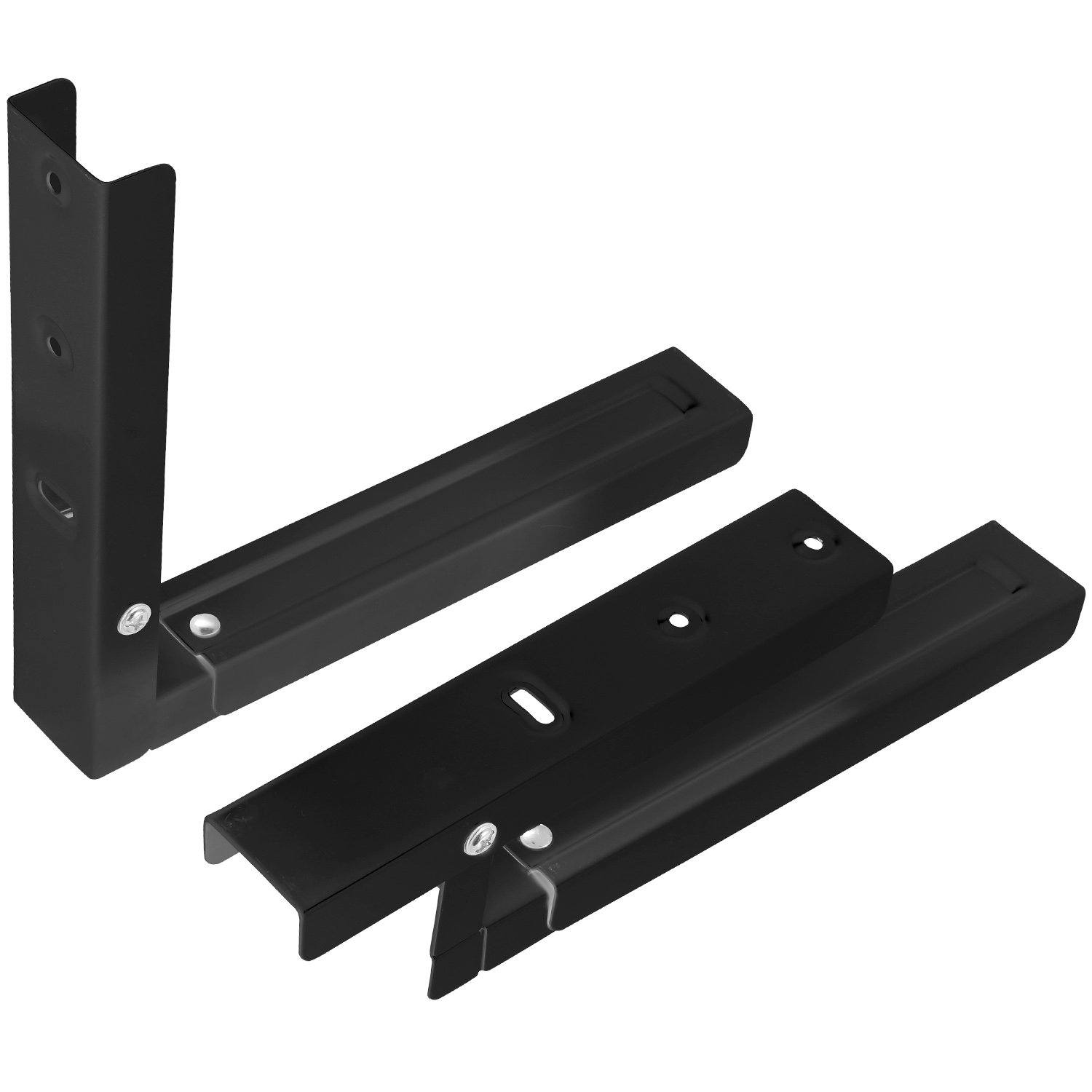 2-Pieces: Adjustable Wall Mount Microwave Brackets __stock:50 Home Improvement refund_fee:1200