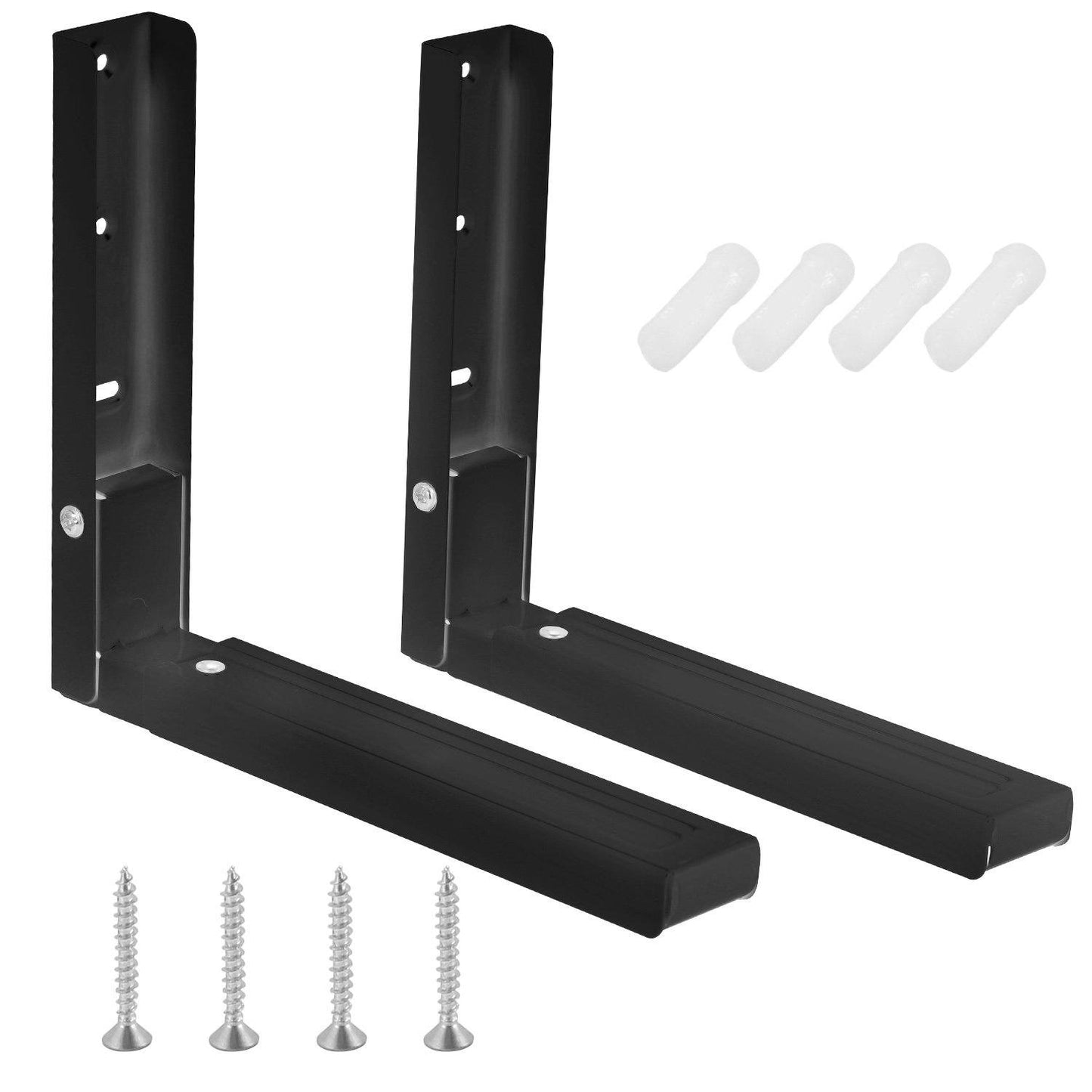 2-Pieces: Adjustable Wall Mount Microwave Brackets __stock:50 Home Improvement refund_fee:1200