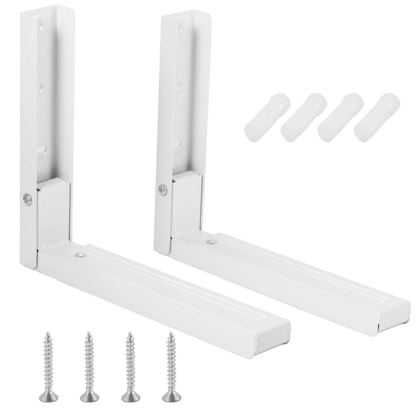 2-Pieces: Adjustable Wall Mount Microwave Brackets __stock:50 Home Improvement refund_fee:1200