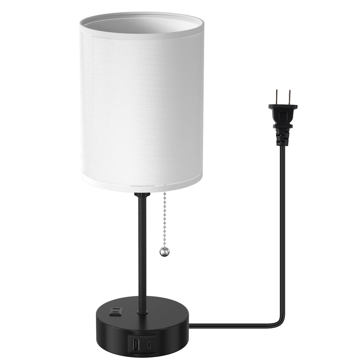 2-Pieces: Bedside Lamps 3 Color Modes USB C+A AC Output Ports Pull Chain __stock:50 Indoor Lighting Low stock refund_fee:1800 Warranty