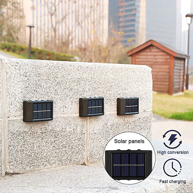 2-Pieces: Outdoor Wall Light Solar Waterproof LED Light __stock:200 Outdoor Lighting refund_fee:800 Warranty