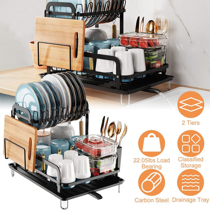 2-Tier Dish Drying Rack __stock:50 Kitchen & Dining refund_fee:1200