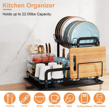 2-Tier Dish Drying Rack __stock:50 Kitchen & Dining refund_fee:1200