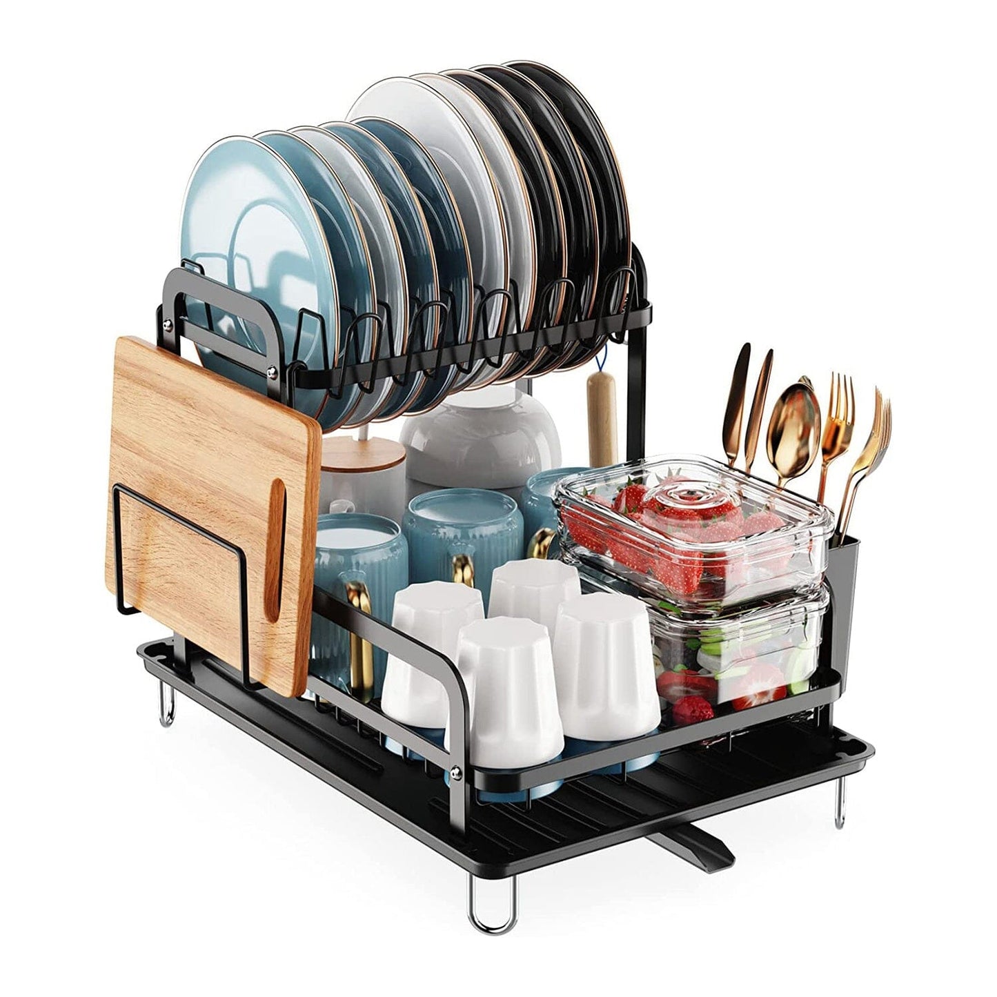 2-Tier Dish Drying Rack __stock:50 Kitchen & Dining refund_fee:1200