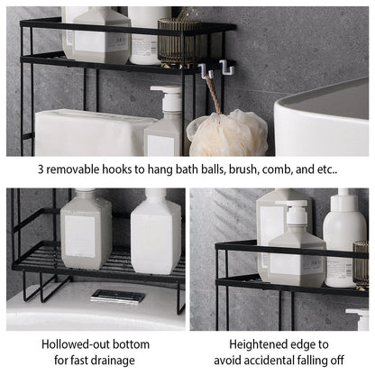 2-Tier Over the Toilet Storage Shelf Rack __stock:50 Bath Low stock refund_fee:1200