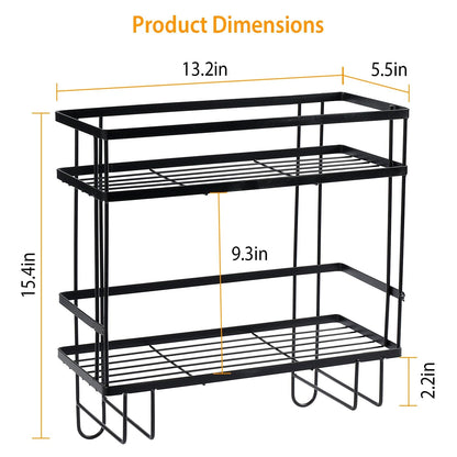 2-Tier Over the Toilet Storage Shelf Rack __stock:50 Bath Low stock refund_fee:1200