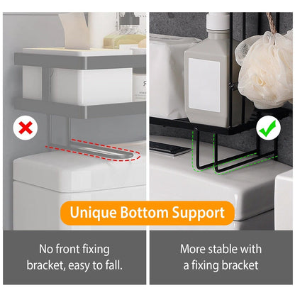 2-Tier Over the Toilet Storage Shelf Rack __stock:50 Bath Low stock refund_fee:1200