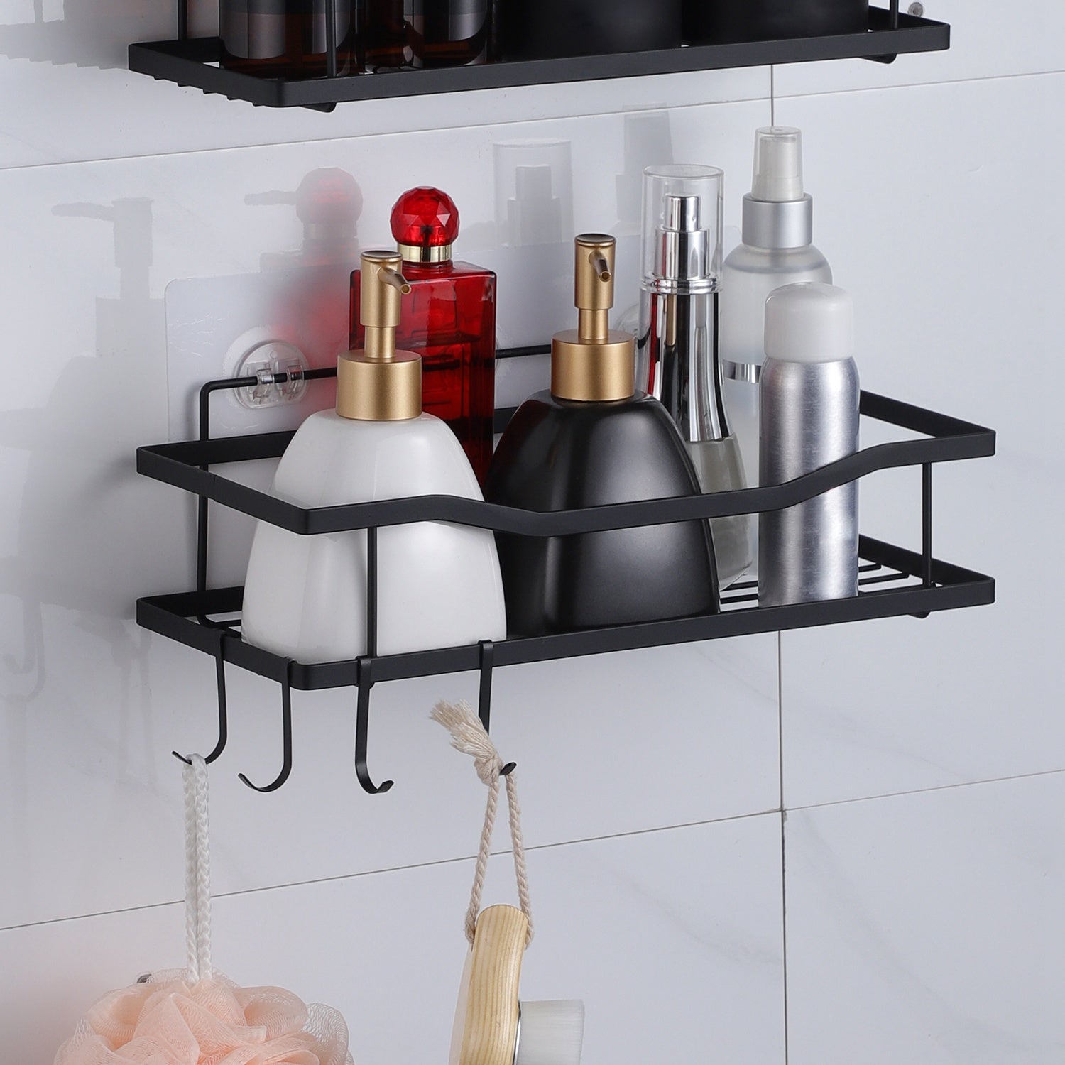 2-Tier Shower Caddy Shelf Holder __stock:50 Bath Low stock refund_fee:1200