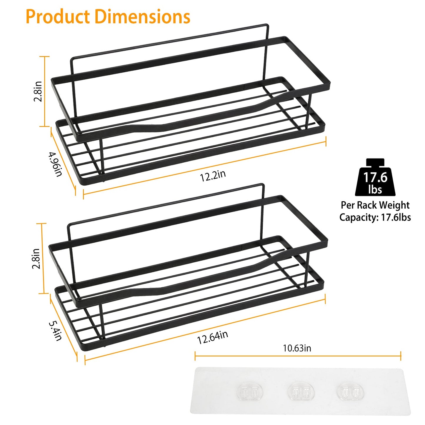 2-Tier Shower Caddy Shelf Holder __stock:50 Bath Low stock refund_fee:1200