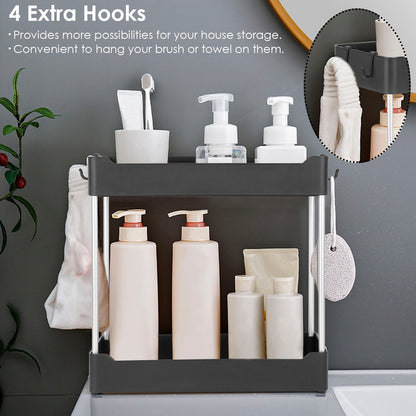 2-Tier Under Sink Shelf Organizer __stock:50 Closet & Storage refund_fee:1200