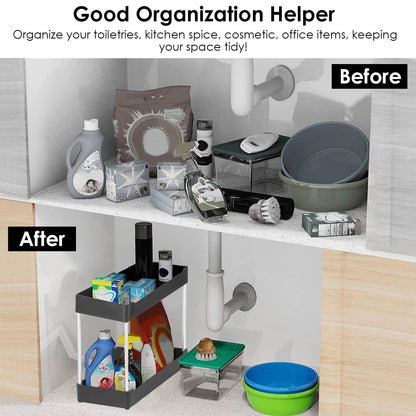 2-Tier Under Sink Shelf Organizer __stock:50 Closet & Storage refund_fee:1200