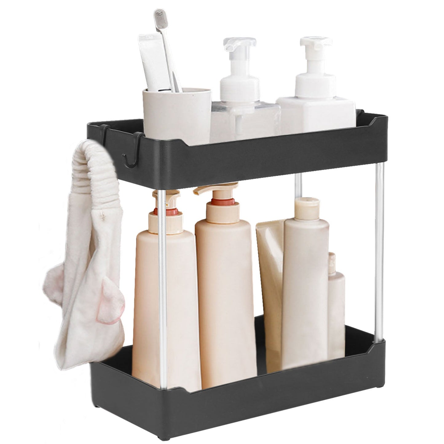 2-Tier Under Sink Shelf Organizer __stock:50 Closet & Storage refund_fee:1200