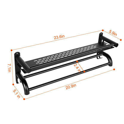 2-Tier Wall Mounted Towel Rack __stock:100 Bath refund_fee:1200