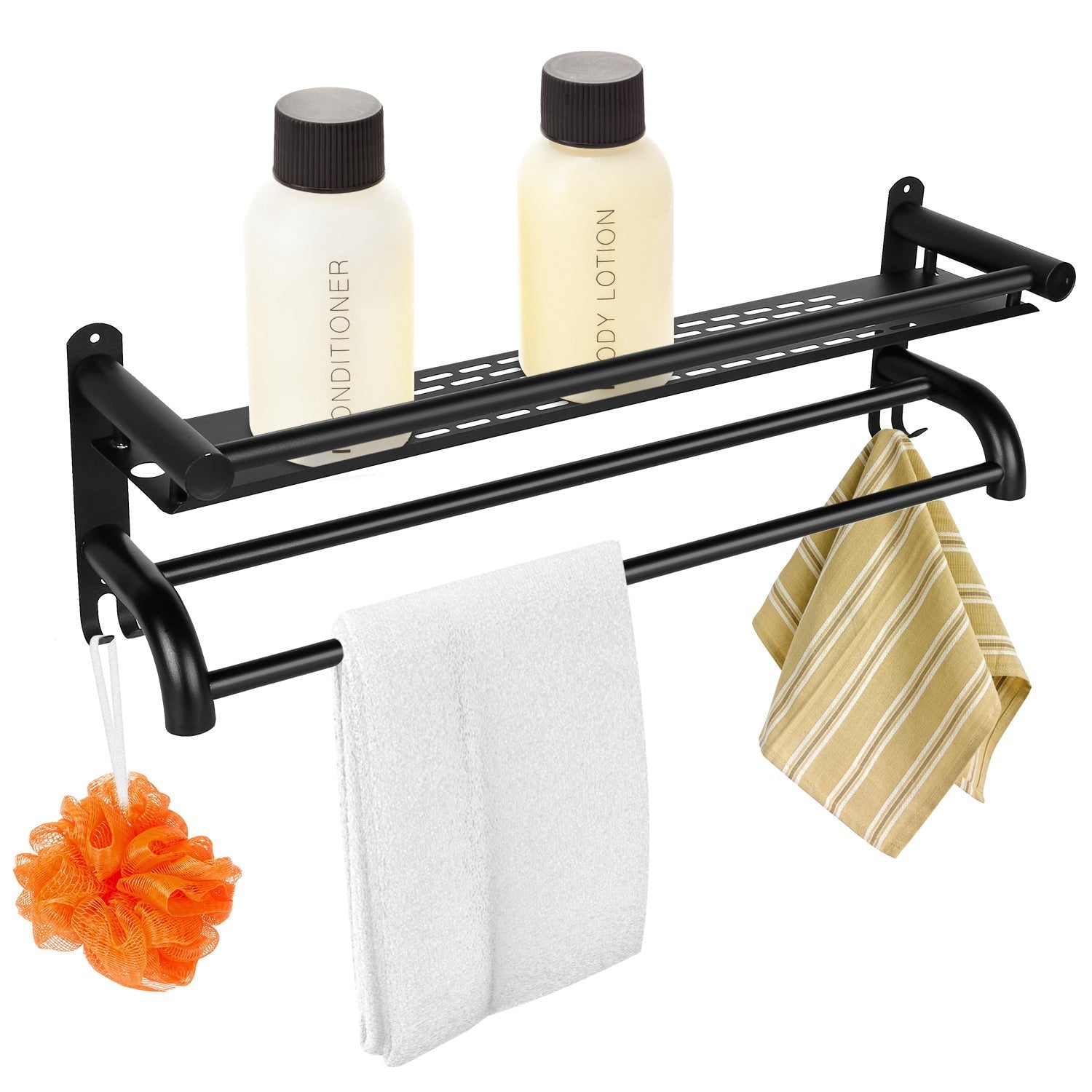 2-Tier Wall Mounted Towel Rack __stock:100 Bath refund_fee:1200