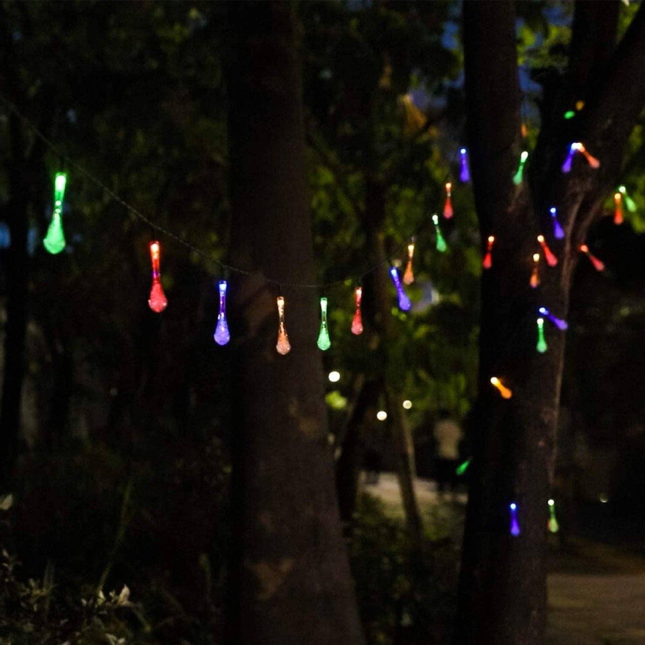 20 Ft. LED Multi-Color Waterdrop Lighting __stock:750 refund_fee:800 String & Fairy Lights Warranty