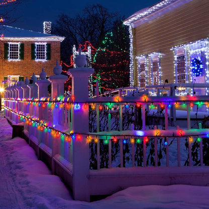 20 LED 16Ft Crystal Ball Solar String Lights __stock:1000 refund_fee:800 String & Fairy Lights Warranty