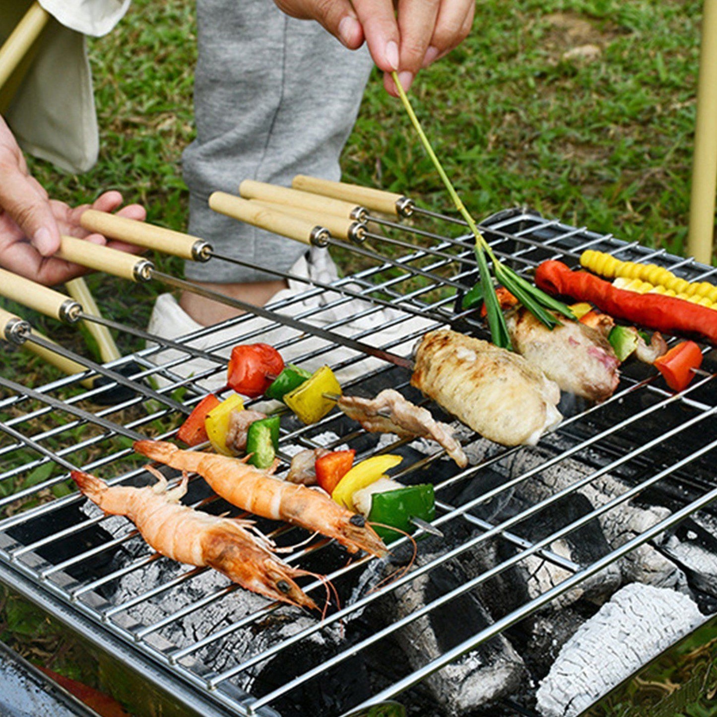 20-Piece: Barbecue Skewer Grilling Kabob Kitchen & Dining refund_fee:1200