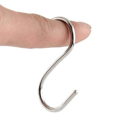 20-Piece: Household Holder Kitchen Stainless Steel S Shaped Hooks Home Improvement refund_fee:800