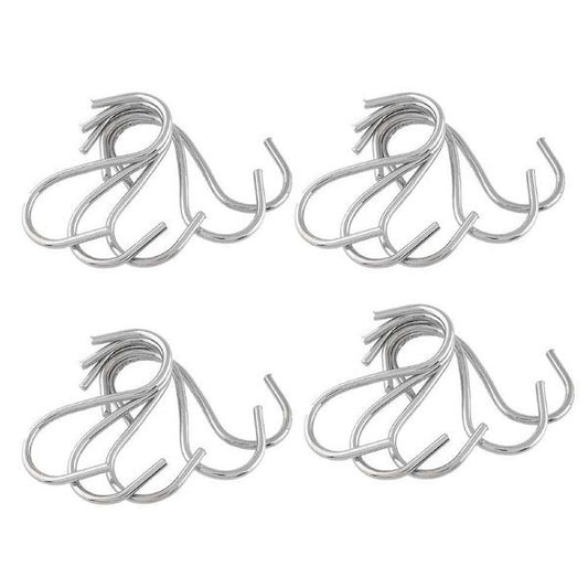 20-Piece: Household Holder Kitchen Stainless Steel S Shaped Hooks Home Improvement refund_fee:800