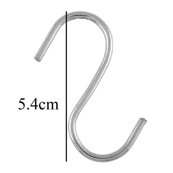 20-Piece: Household Holder Kitchen Stainless Steel S Shaped Hooks Home Improvement refund_fee:800