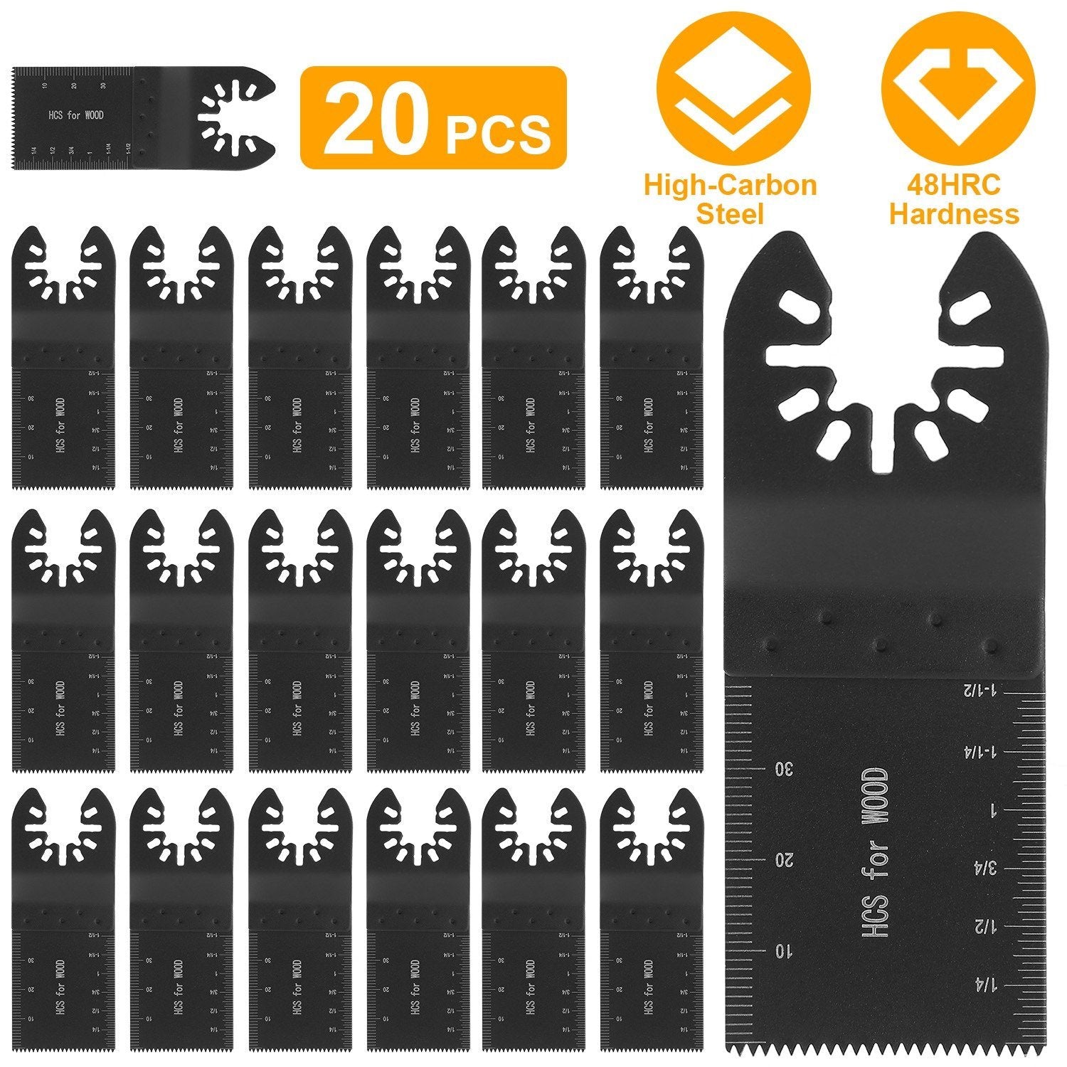 20-Pieces Set: Saw Blade Metal Oscillating Multitool Cutter Fit Home Improvement refund_fee:1200