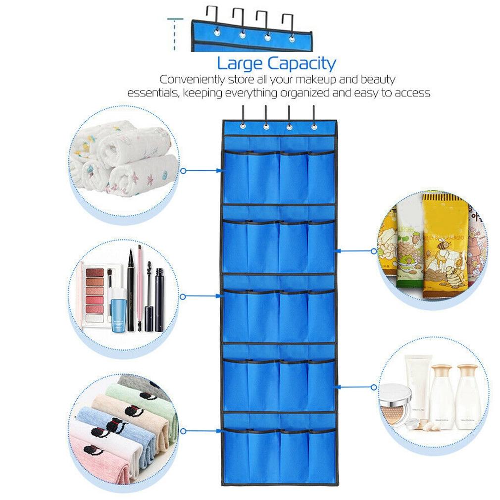 20 Pocket: Over the Door Shoe Rack Organizer __stock:100 Closet & Storage refund_fee:800