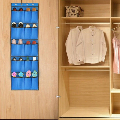 20 Pocket: Over the Door Shoe Rack Organizer __stock:100 Closet & Storage refund_fee:800