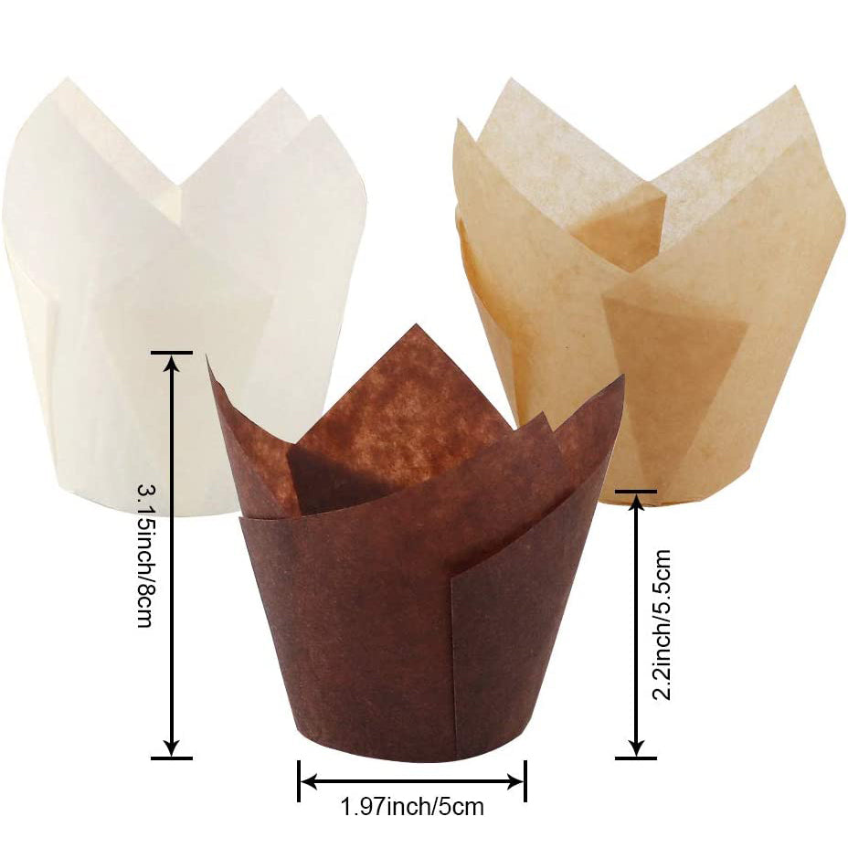 200-Piece:Tulip Cupcake Baking Cups __stock:200 Kitchen & Dining refund_fee:800