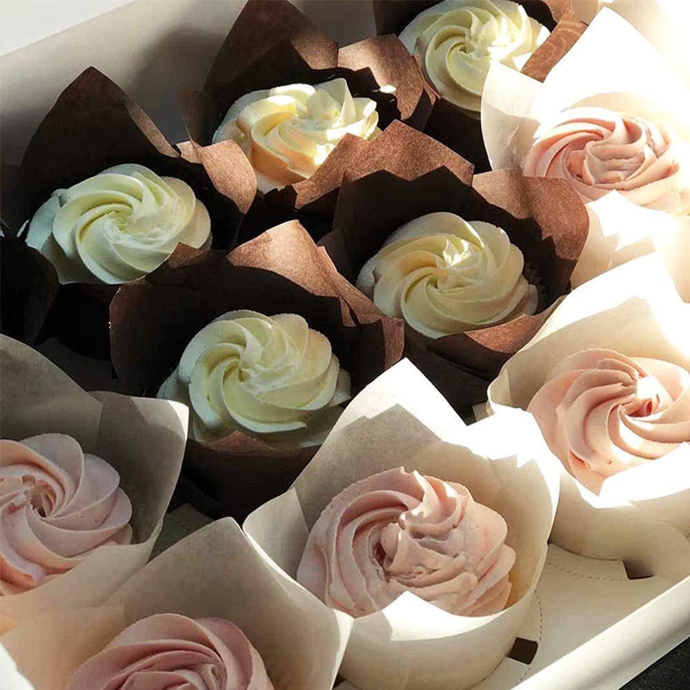 200-Piece:Tulip Cupcake Baking Cups __stock:200 Kitchen & Dining refund_fee:800