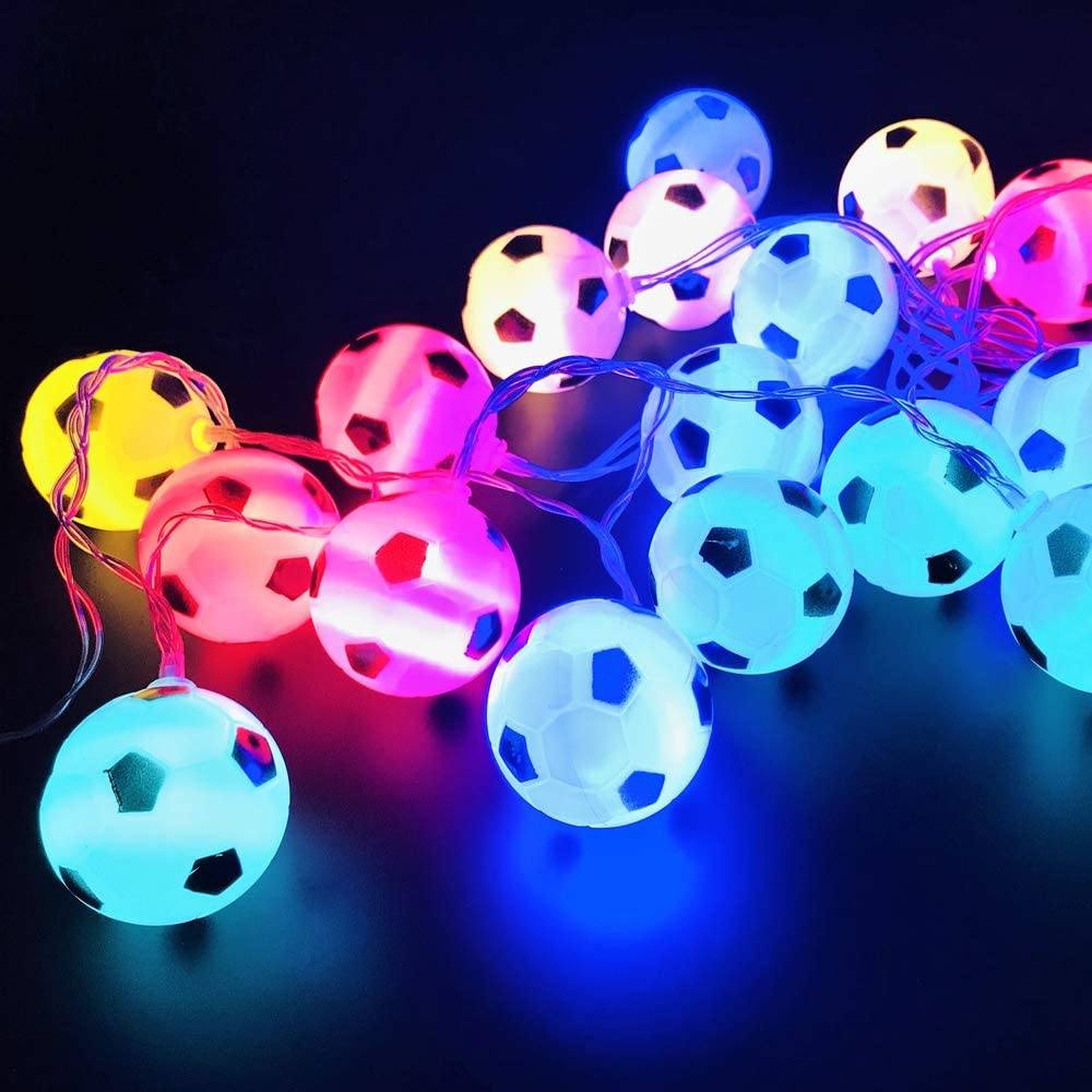 2022 World Cup Decor String Lights Soccer __stock:200 refund_fee:1200 String & Fairy Lights Warranty