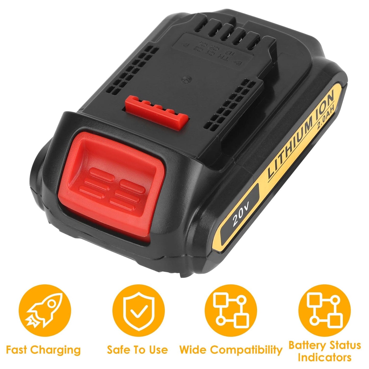 20V Replacement Battery Fit for Dewalt DCB __stock:50 Home Improvement refund_fee:1200 Warranty