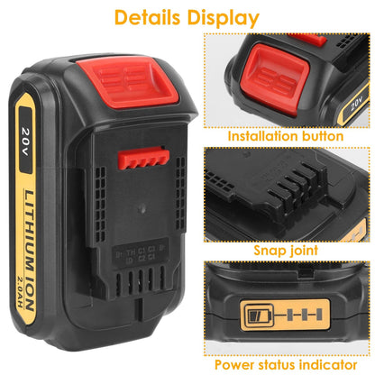 20V Replacement Battery Fit for Dewalt DCB __stock:50 Home Improvement refund_fee:1200 Warranty