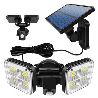 20W Super Bright Solar Lights 120 LED IP65 Waterproof Outdoor Lighting refund_fee:1200 Warranty