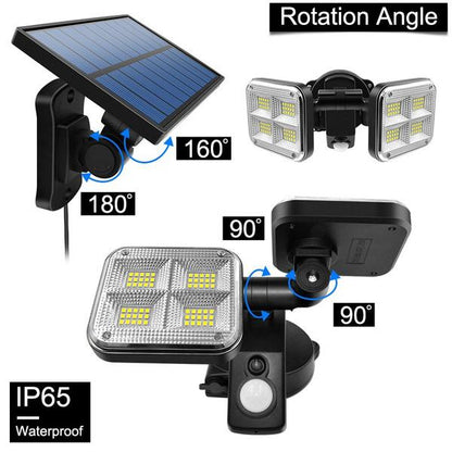 20W Super Bright Solar Lights 120 LED IP65 Waterproof Outdoor Lighting refund_fee:1200 Warranty