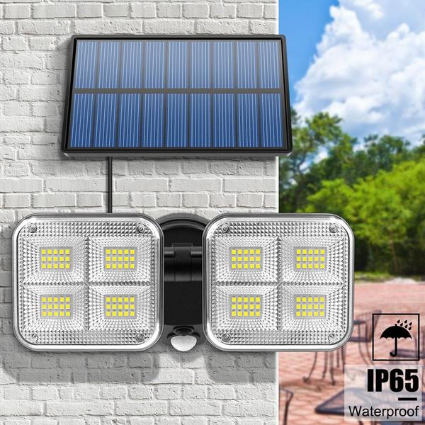 20W Super Bright Solar Lights 120 LED IP65 Waterproof Outdoor Lighting refund_fee:1200 Warranty