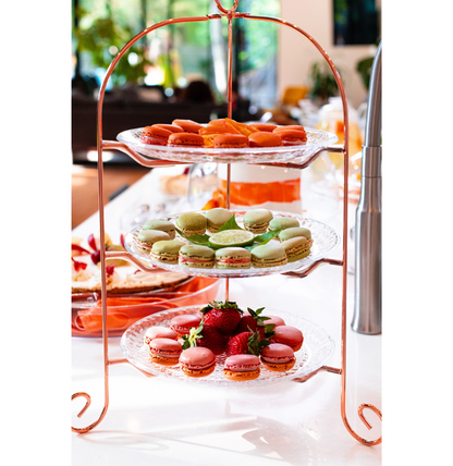 10" Plate Trio With Metal Stand Featured