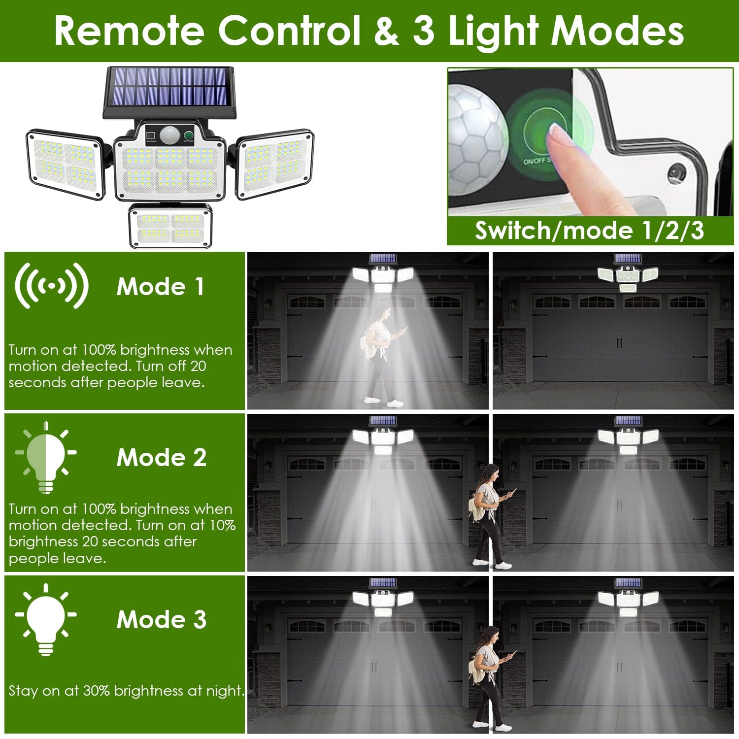216 LEDs Solar Outdoor Light Motion Sensor Security Wireless Lamp __stock:100 Outdoor Lighting refund_fee:1200 Warranty