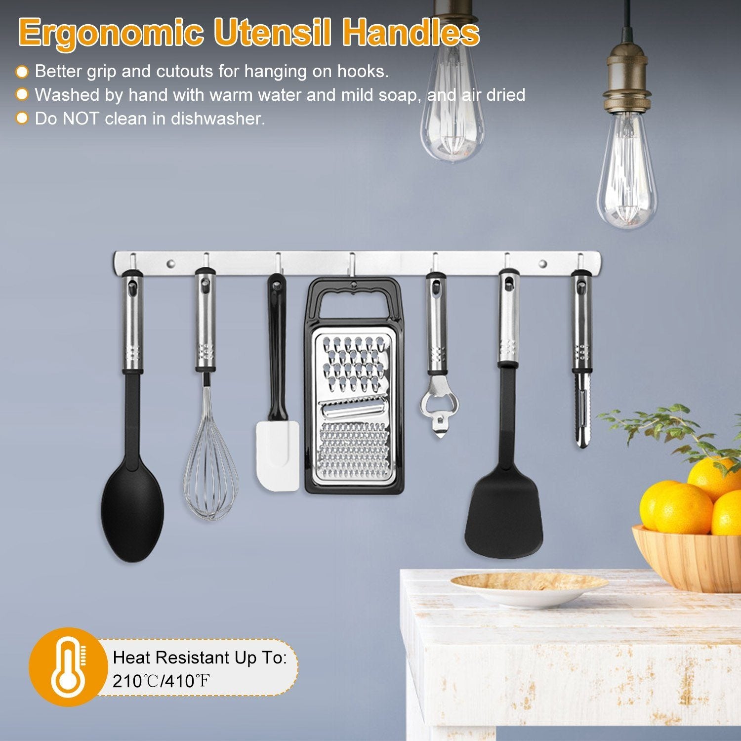 23-Piece Set: Kitchen Utensil Set Stainless Steel Nylon Kitchen & Dining Low stock refund_fee:1200