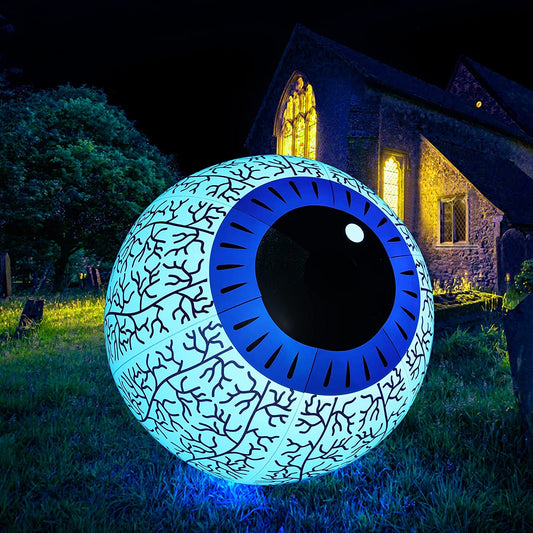 24-Inch Halloween Inflatable Ghost Eyeball Decor __stock:200 Holiday Decor & Apparel refund_fee:1200 Warranty